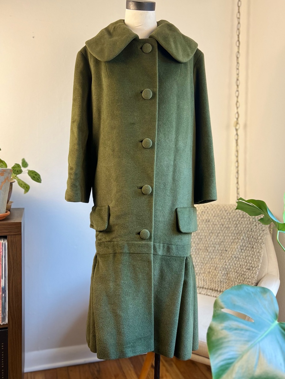 Green Lilli Ann Vintage 50s 60s Coat